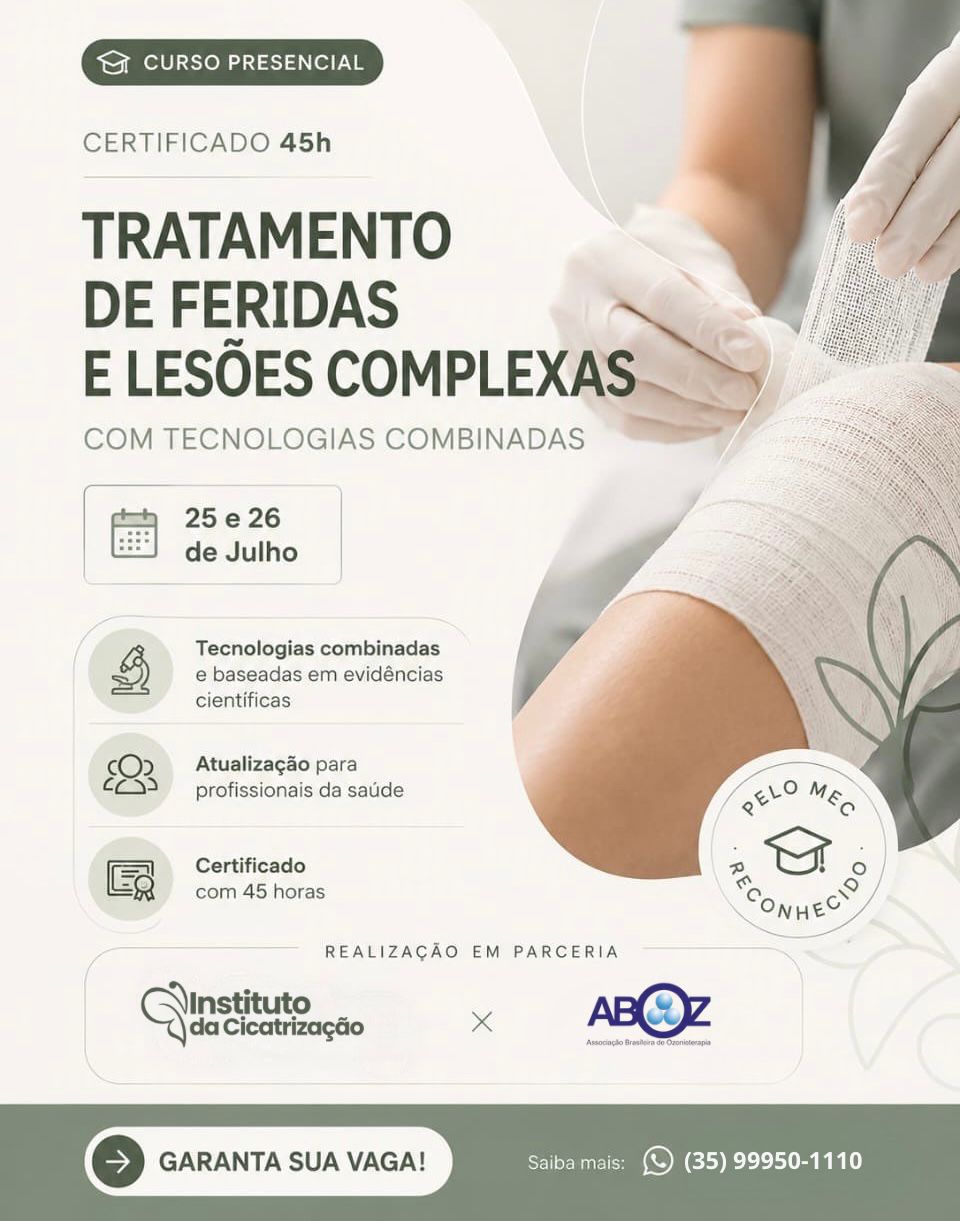 Banner Curso Presencial Tratamento de Feridas